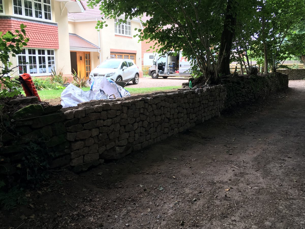 Image of dry stone walling repairs the narth 