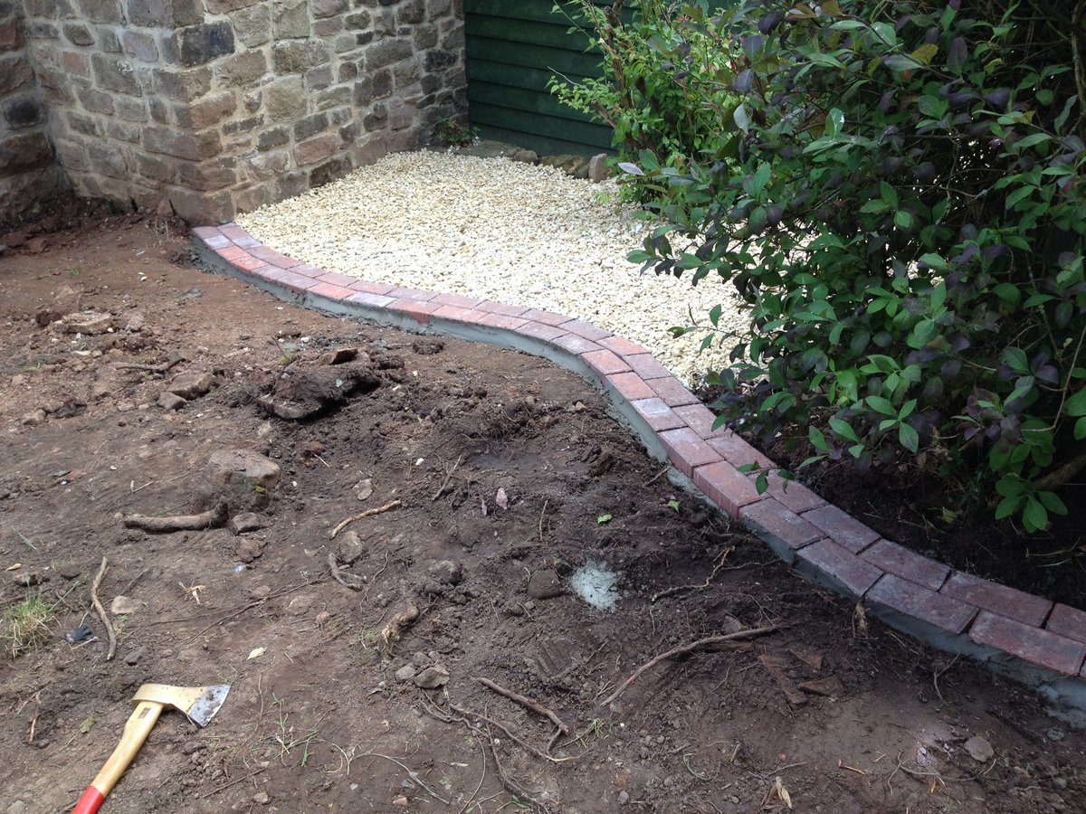 Image of path driveway patio parking space cleddon 