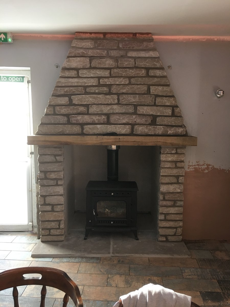 Image of somerset arms removep window replaced with log burner dingestow 