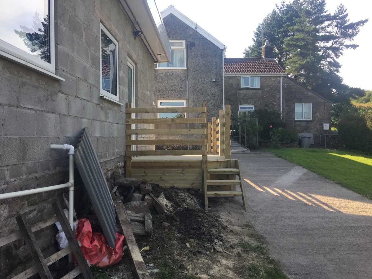 An image of wooden disabled access ramp decking st arvans  goes here.